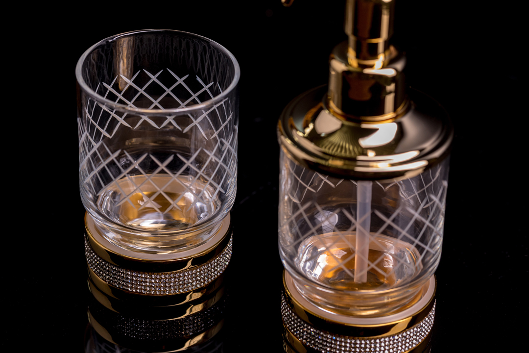 Стакан boheme royal cristal g золото 10931-g-b