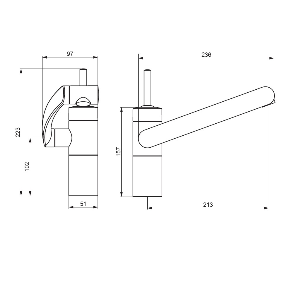 290007264 Arc, смеситель для кухни, никель