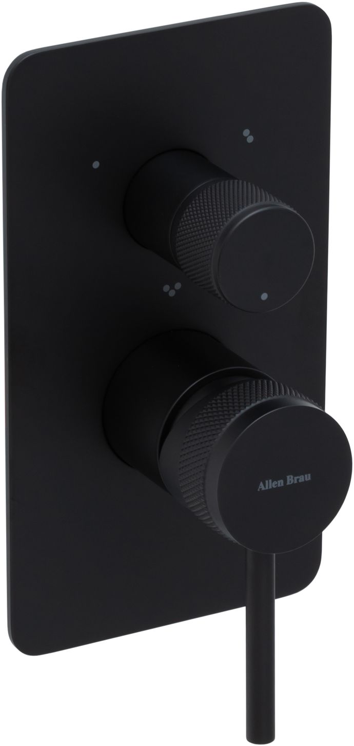 Смеситель для ванны Allen Brau Priority 5.31A11-31 (с внутренней частью, 3 выхода) черный матовый