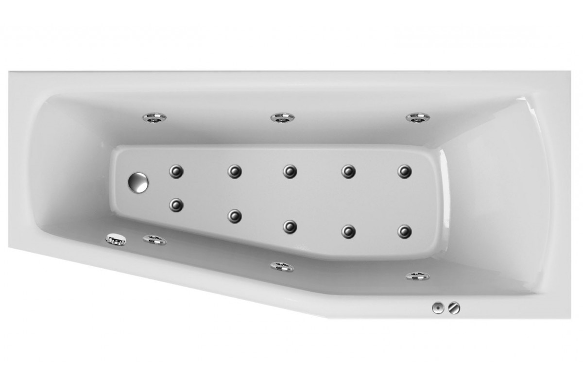 Ванна акриловая правосторонняя Relisan AQUARIUS Гл000013736, 160x70