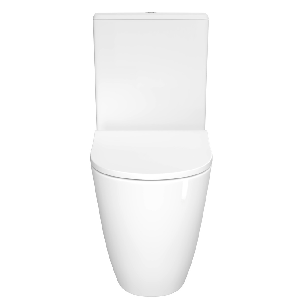 Унитаз-компакт напольный VitrA Sento 9830B003-7203 с сиденьем микролифт белый санитарный фарфор антибактериальное покрытие Hygiene
