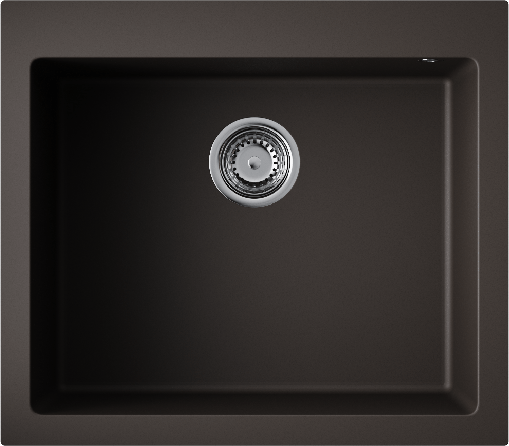 Кухонная мойка omoikiri bosen 57-es tetogranit/espresso 570 x 500 x 200