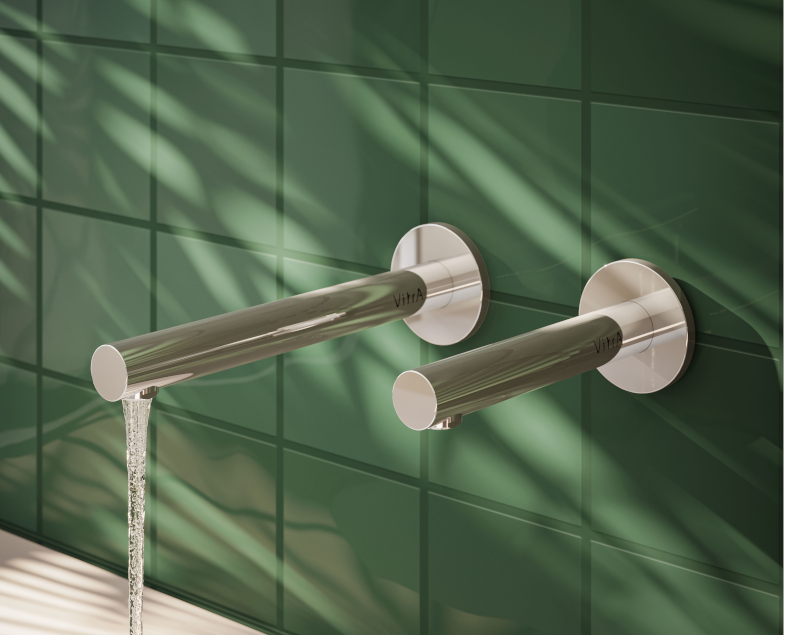 Встроенный настенный сенсорный смеситель origin для раковины, средний, хром