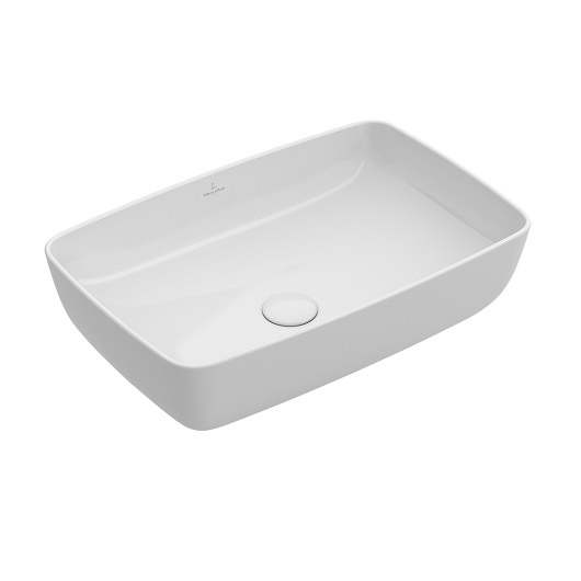 Раковина накладная artis ceramicplus 580x380 белый глянцевый villeroy&boch