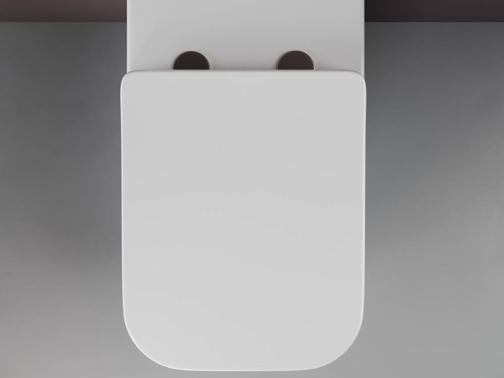 Напольный приставной унитаз Кубик (Cubic) Безободковый (Rimless) CN1809