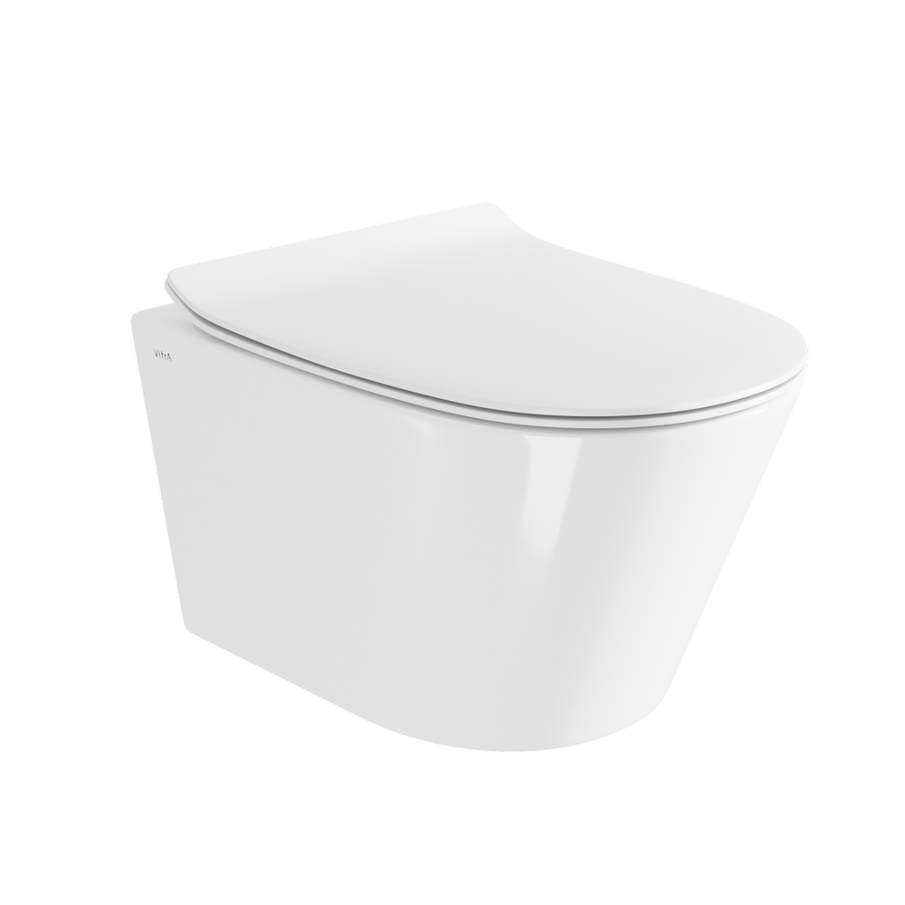 Подвесной унитаз VitrA M50 8302B003-6404 безободковый VortexFlush с сиденьем микролифт дюропласт белый санитарный фарфор