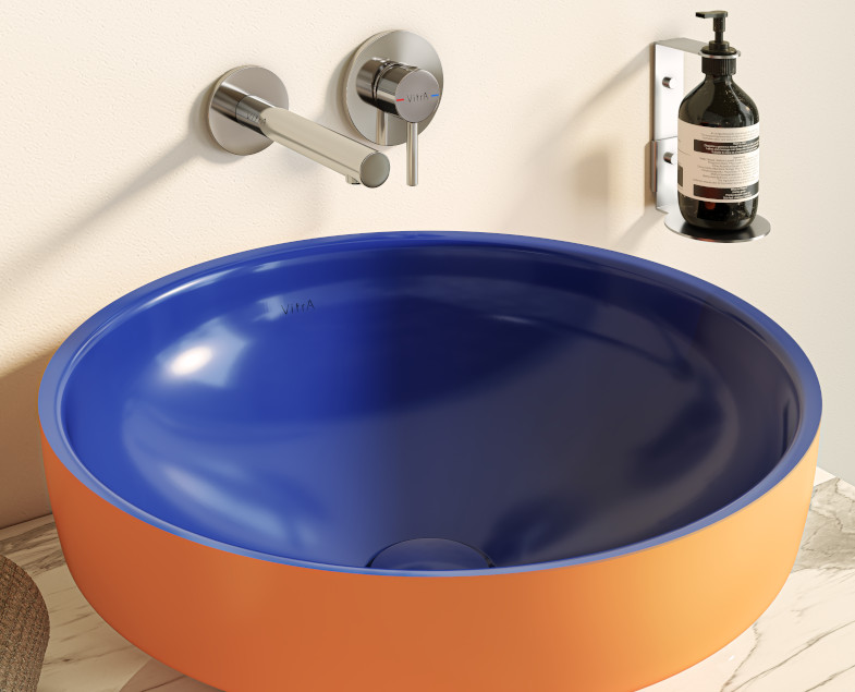 Встроенный смеситель origin для раковины, настенный, хром