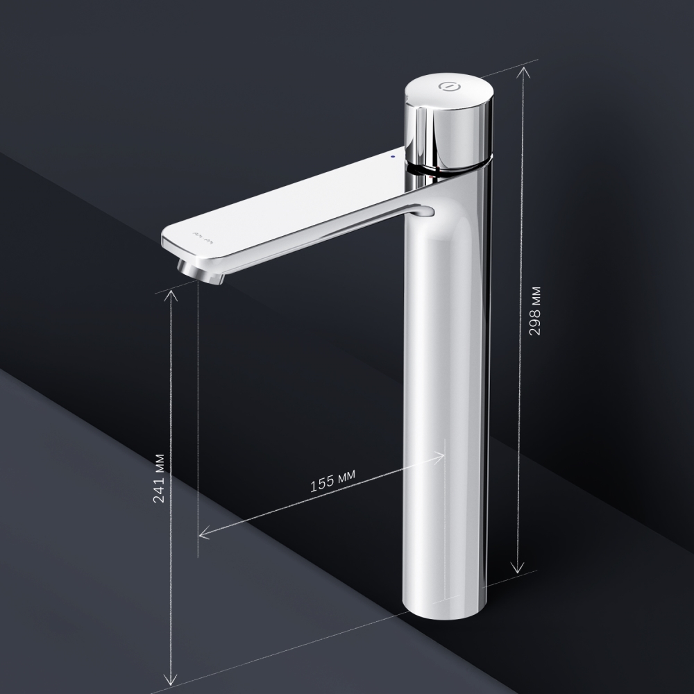 F85A92500_xxx X-Joy TouchReel смеситель д/умывальника, высокий, хром, шт.