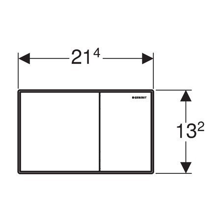 Кнопка смыва для инсталляции geberit sigma 60 белое стекло
