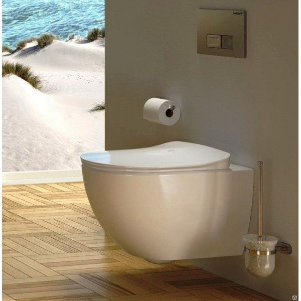 Creavit free fe320-00cb00e-0000 унитаз-биде подвесной (белый глянцевый)