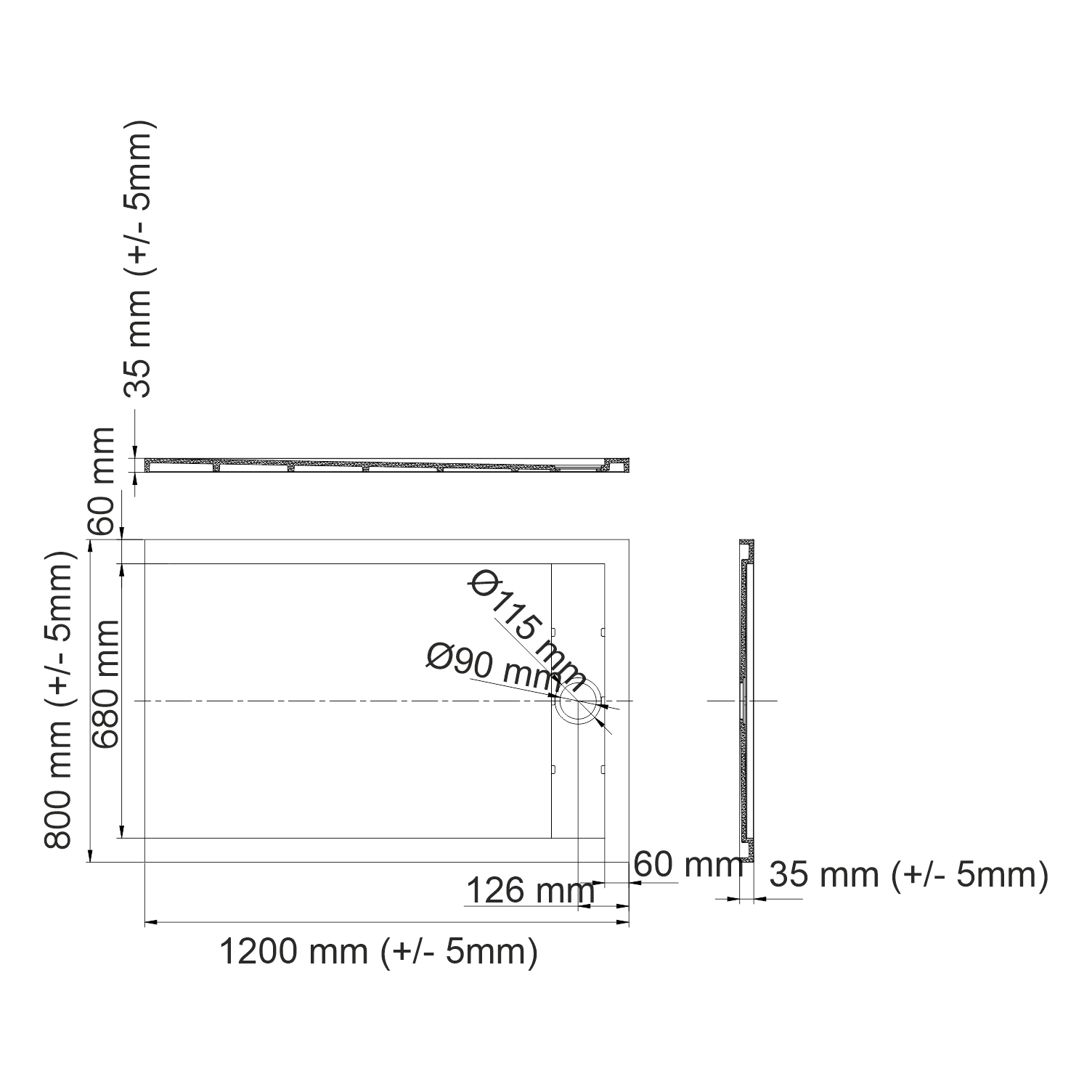 Mindel 85t06 душевой поддон