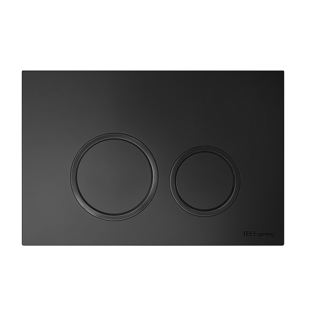 Пластиковая панель смыва для унитаза tecespring r, черный матовый