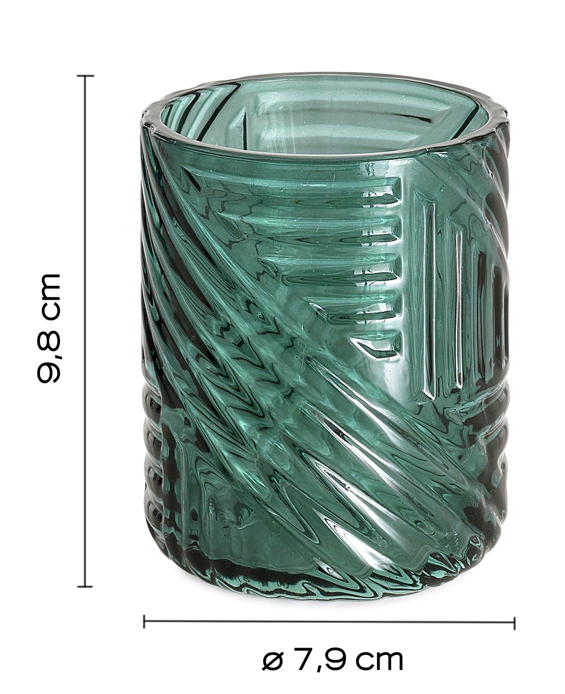 Стакан настольный corinne зеленый глянцевый gedy
