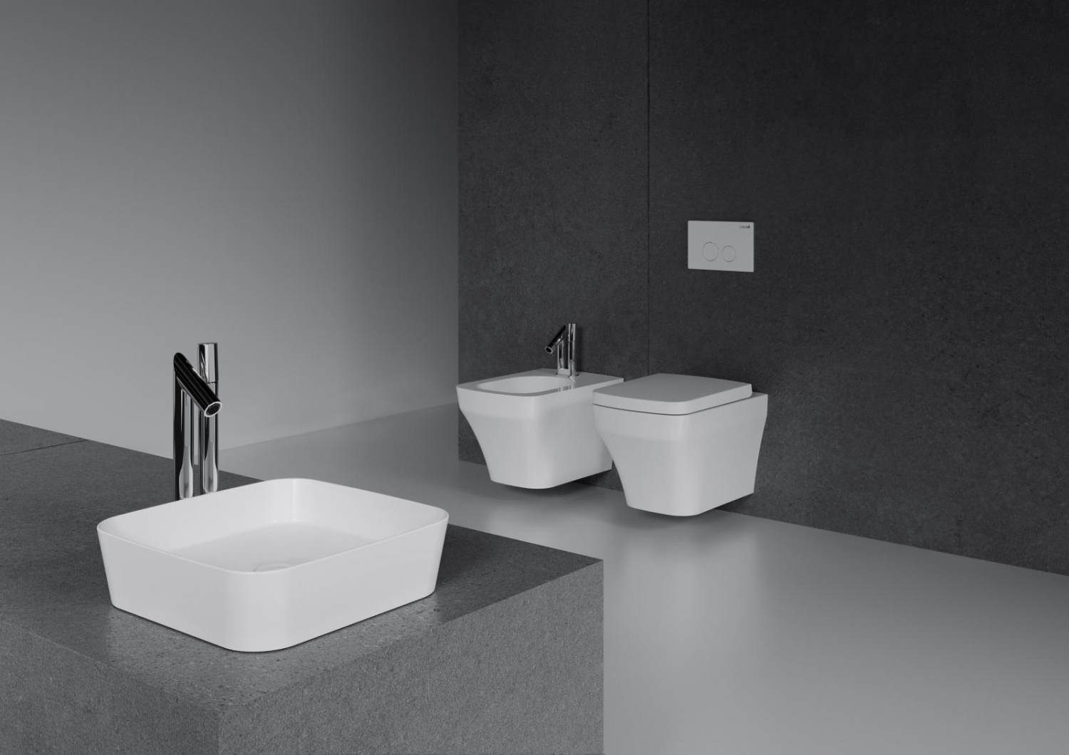 Creavit solo so321-00cb00e-0000 унитаз-биде подвесной, безободковый (белый глянцевый)