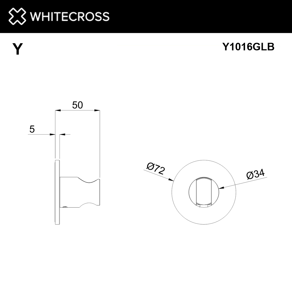 Кронштейн точечный whitecross y1016glb (брашированное золото)