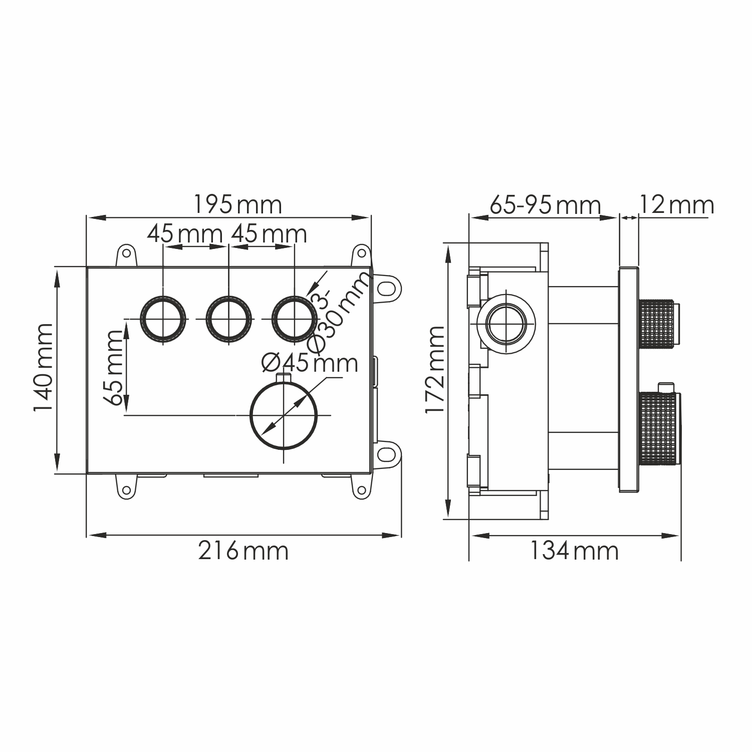 Dinkel 5858 thermo термостатический смеситель для ванны и душа