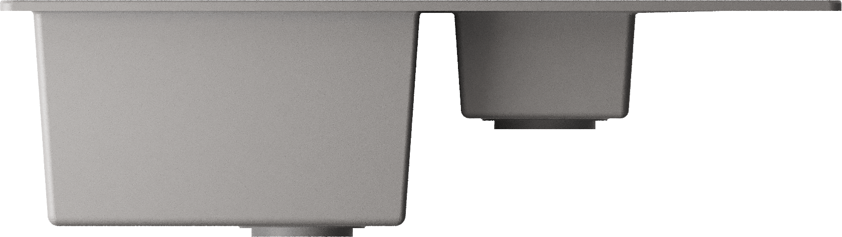 Кухонная мойка omoikiri daisen 78-2-gr artgranit/leningrad grey 780 x 510 x 195