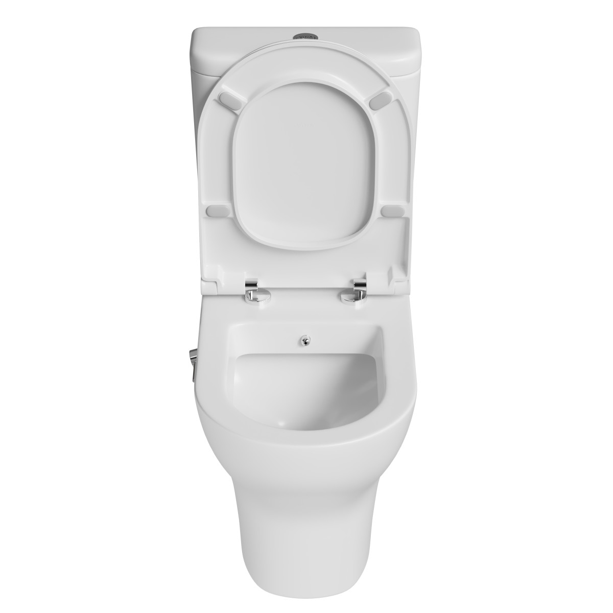 Унитаз-компакт напольный VitrA Zentrum 9012B003-7226 с сиденьем микролифт белый санитарный фарфор антибактериальное покрытие Hygiene