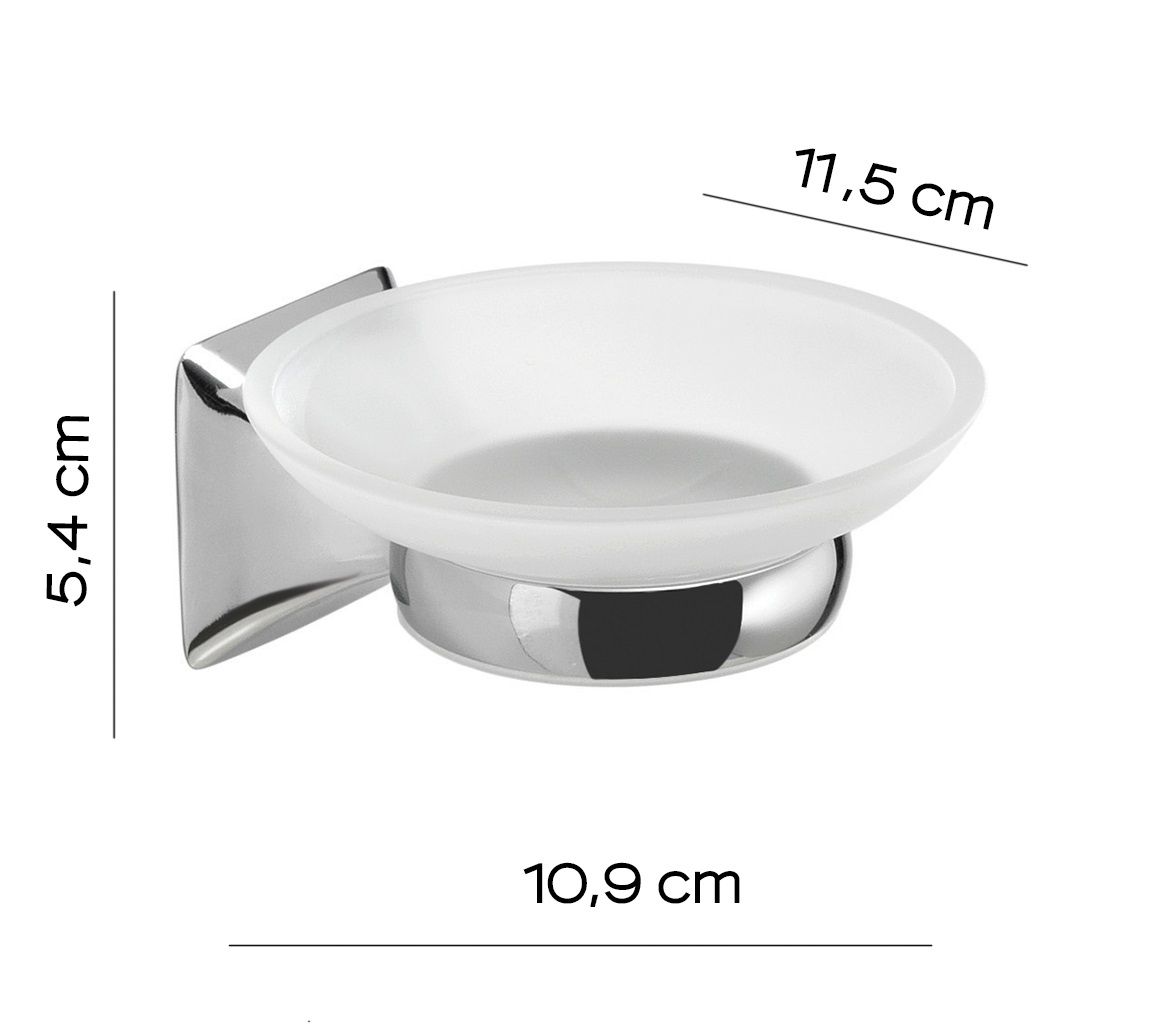 Мыльница настенная cervino хром gedy