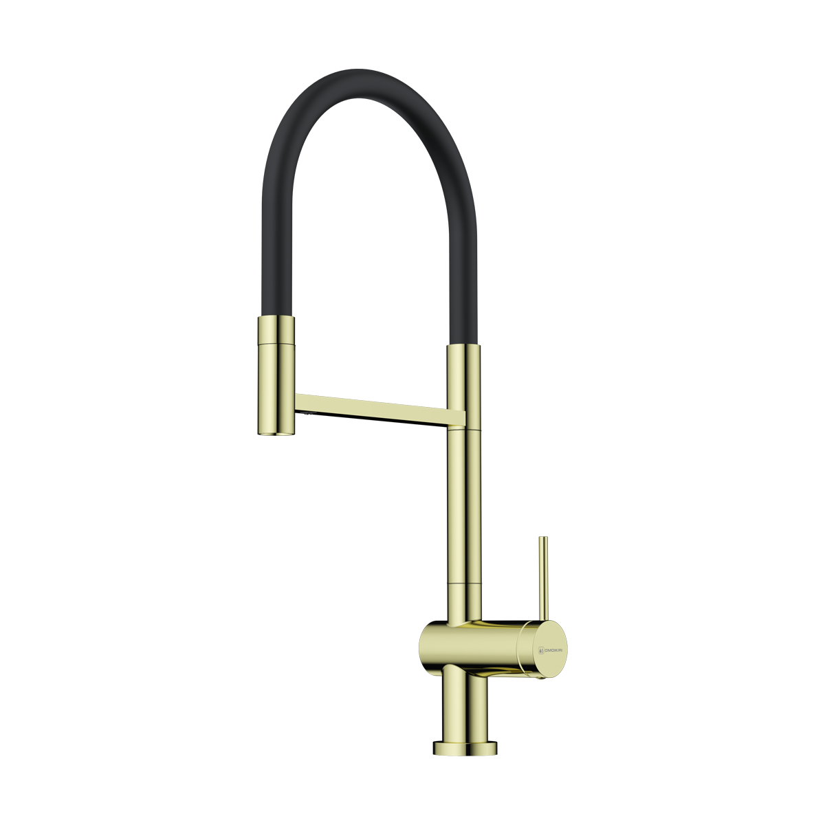 Смеситель для кухни omoikiri kanto 2 plus-sb латунь/светлое золото/черный