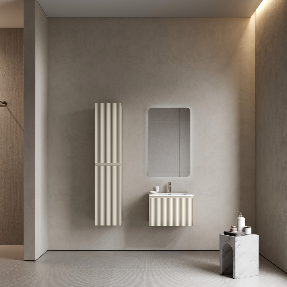 Тумба подвесная SANCOS Snob R 1.0 590х445х406, c одним ящиком оснащенным доводчиками, Beige Soft , арт. SNR1.060CE