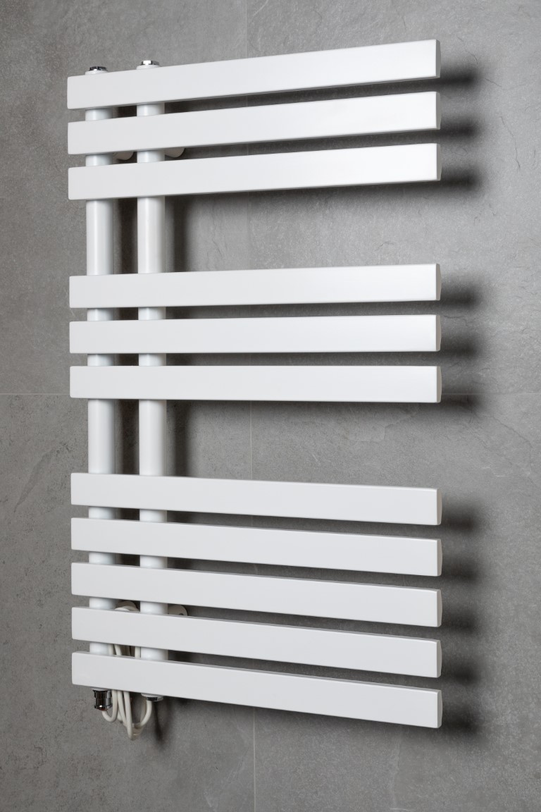 Полотенцесушитель электрический сухой venturo matt white 500 x 118 x 800 мм. 723-mw boheme