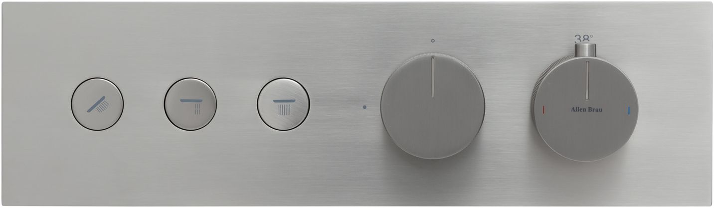 Смеситель для душа Allen Brau Liberty 5.33003-BN (с внутренней частью, 3 выхода) никель браш