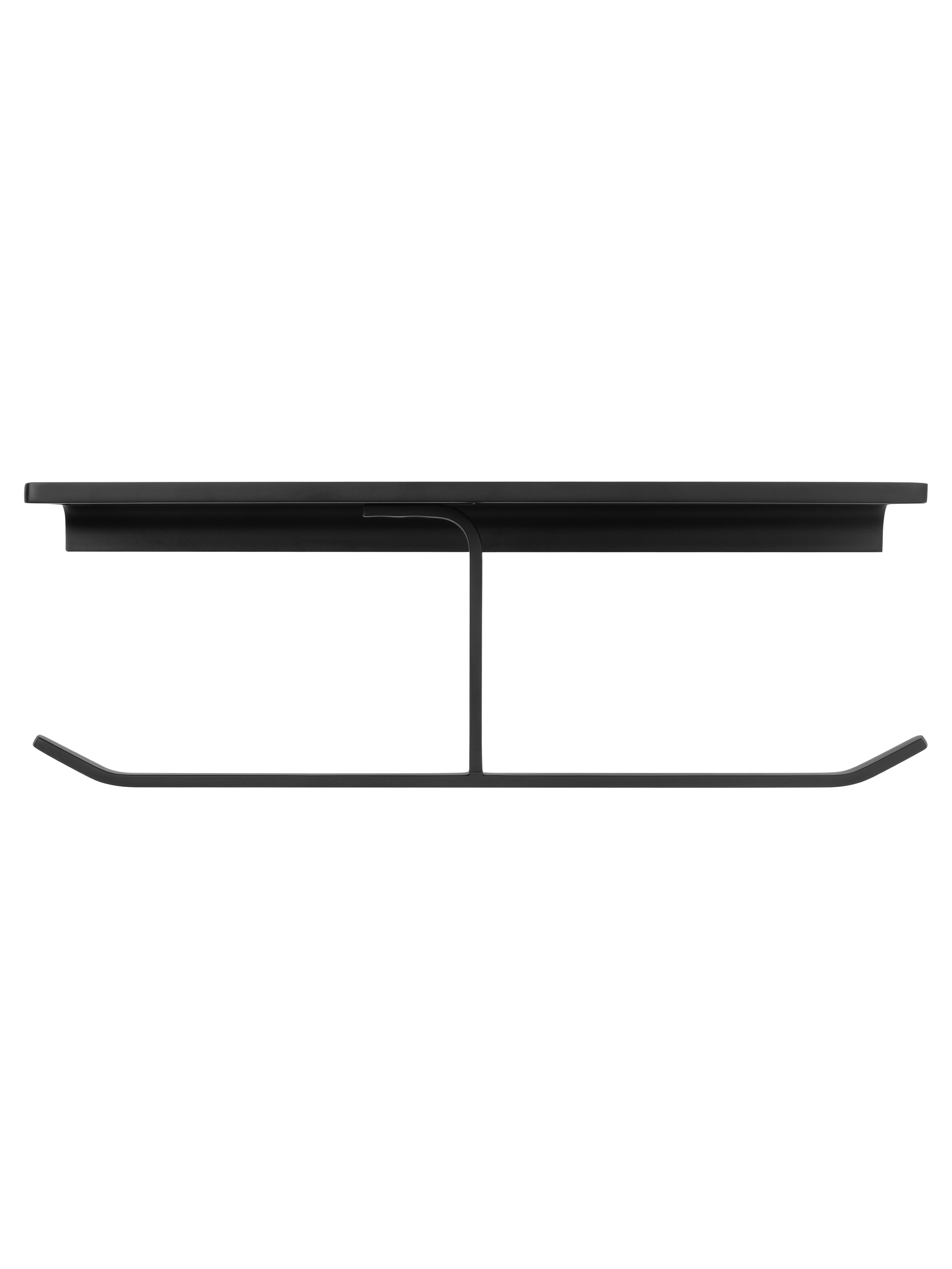 Двойной держатель для туалетной бумаги с полкой wonzon & woghand eclipse, черный (ww-9156-bl)