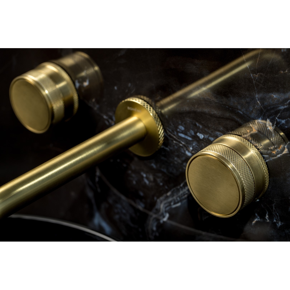 Смеситель из стены PRESTIGE на 3 отв. MAT GOLD