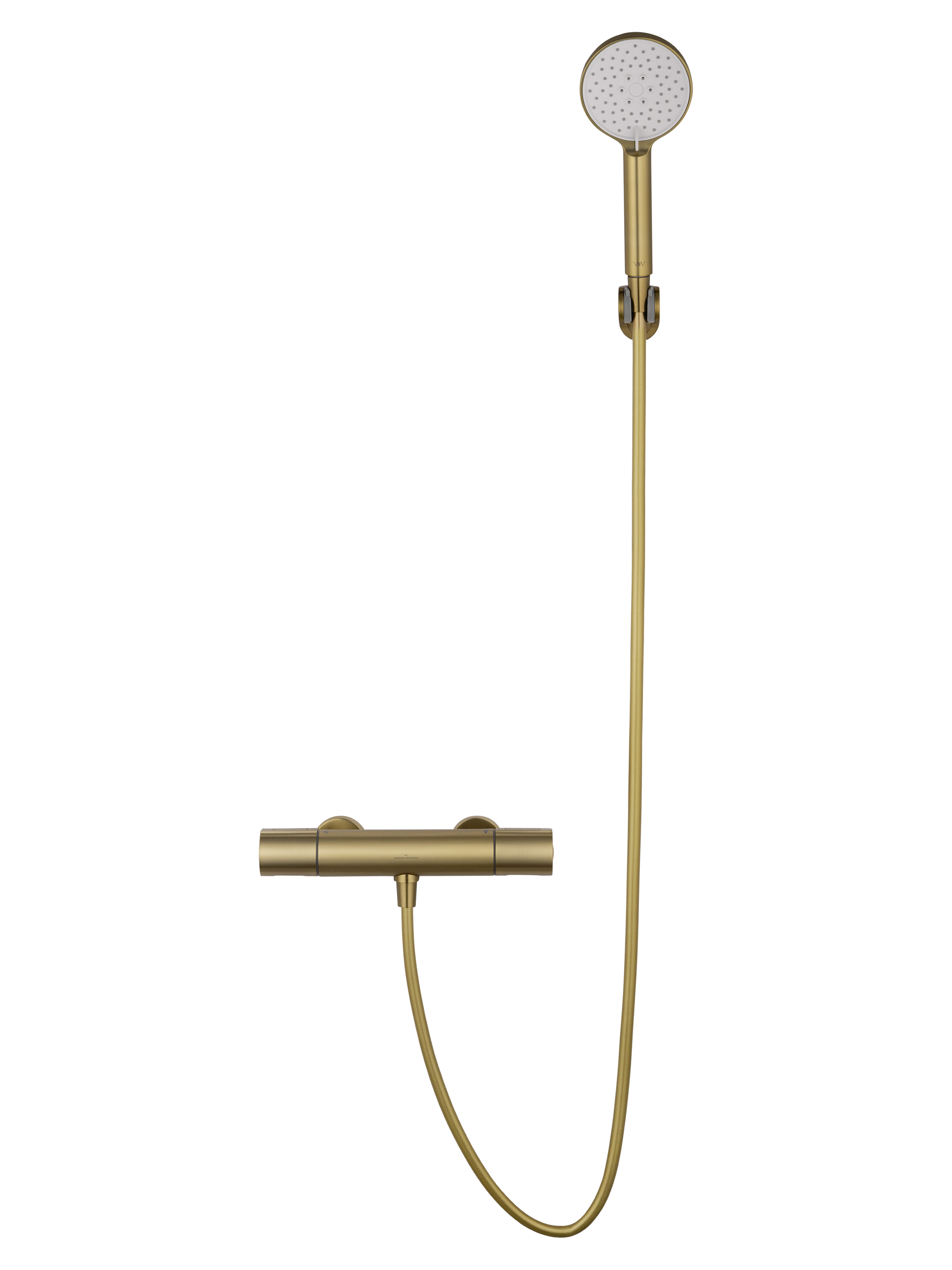 Смеситель для душа с термостатом wonzon & woghand inn 2, брашированное золото (ww-a2006-a-bg) Смеситель для душа с термостатом wonzon & woghand inn 2, брашированное золото (ww-a2006-a-bg)