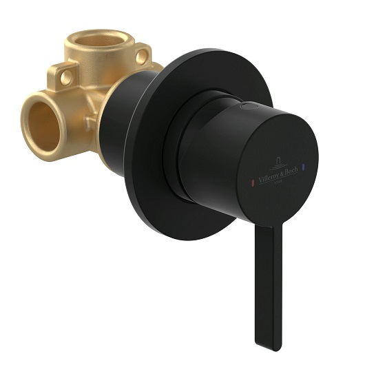 TVS106002000K5 Однорычажный смеситель скрытого монтажа черный матовый