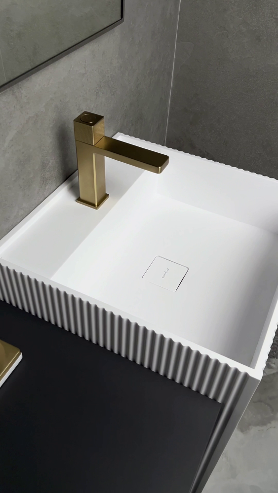 Тумба под раковину sanovit cube 802-r-mw, белая mw, арт. 802-r-mw