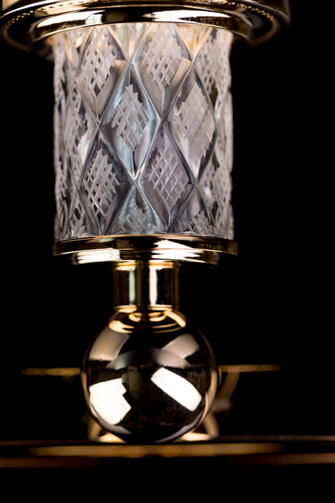 Держатель для зубной щетки boheme murano cristal 10904-crst-g, золото