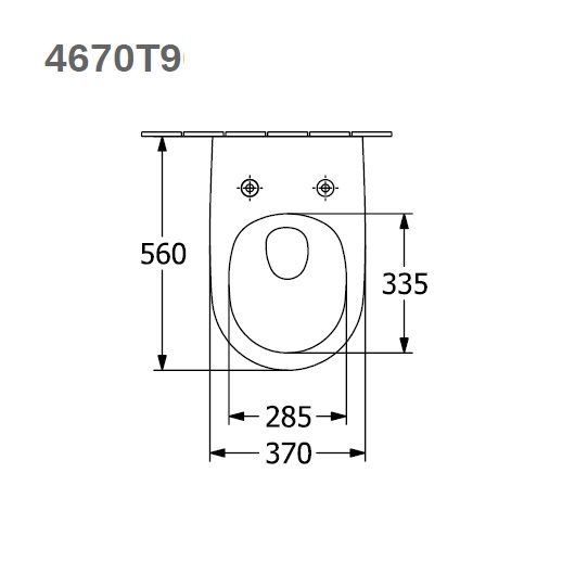 Subway 3.0 подвесная модель, TwistFlush, Округлые версии, унитаза с вертикальным смывом TwistFlush 4670T001, сиденье-сендвич для унитаза с функцией QuickRelease и SoftClosing 8M60S101, горизонтальный выпуск