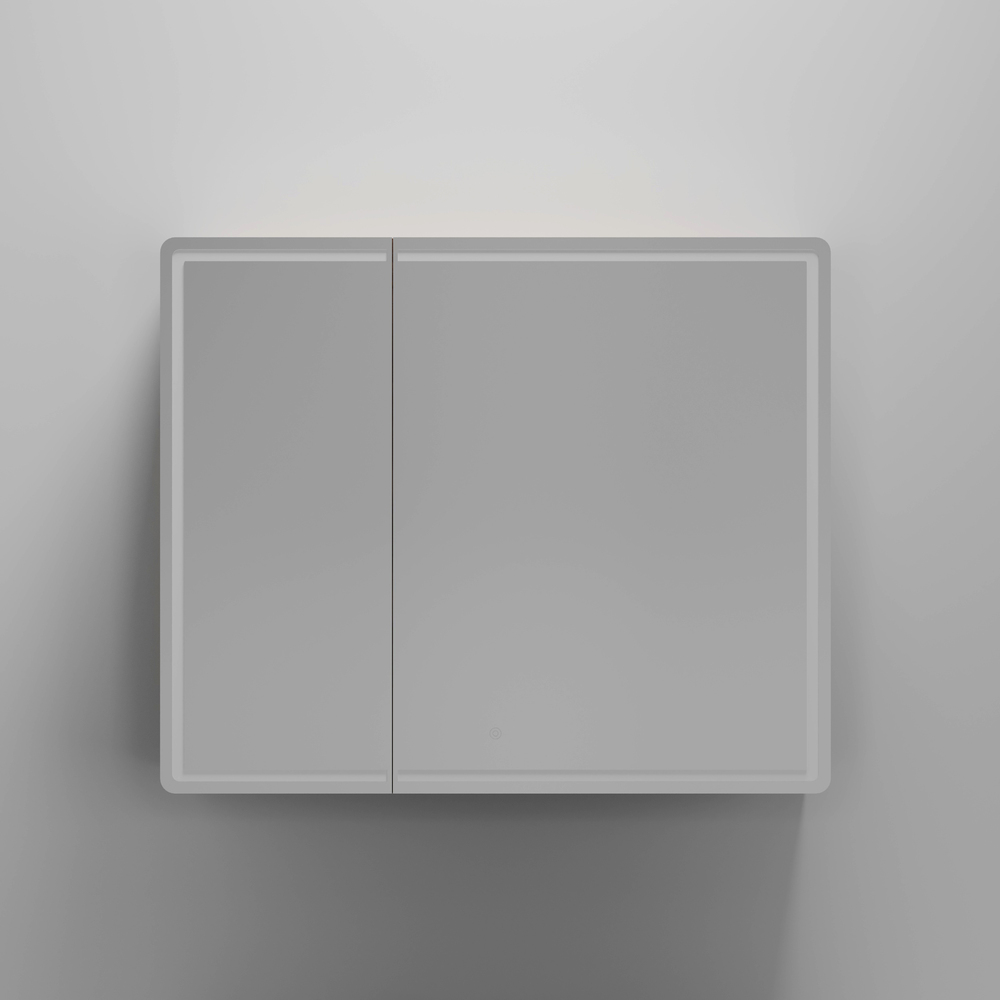 Зеркальный шкаф для ванной комнаты sancos mirror 890x150х740 мм, с led подсветкой, цвет дуб галифакс натуральный, арт. mi90eg