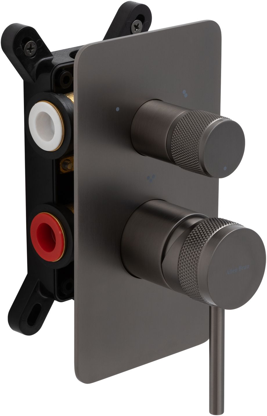 Смеситель для ванны Allen Brau Priority 5.31A11-MG (с внутренней частью, 3 выхода) графит браш