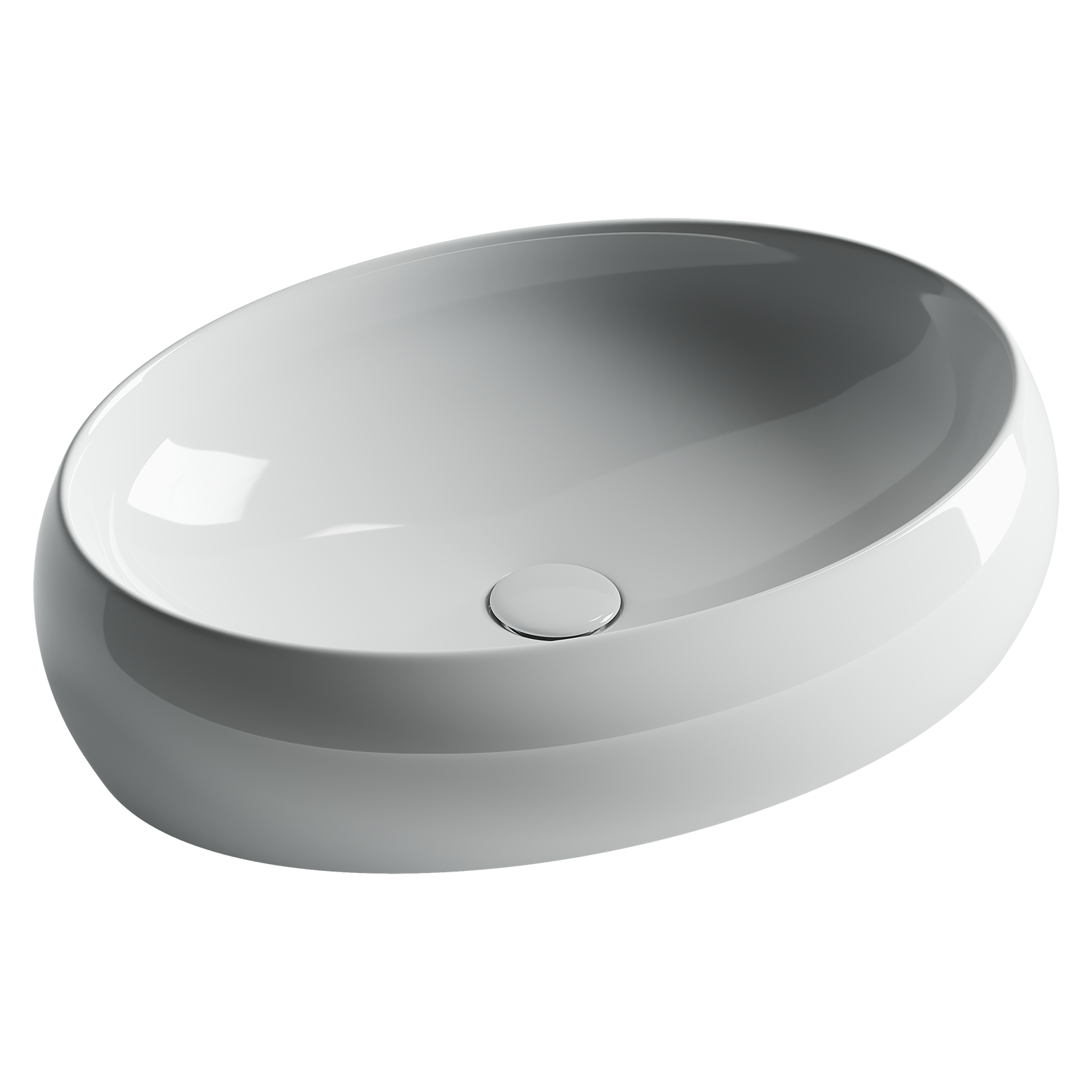 Умывальник чаша накладная овальная element 560x390x150мм