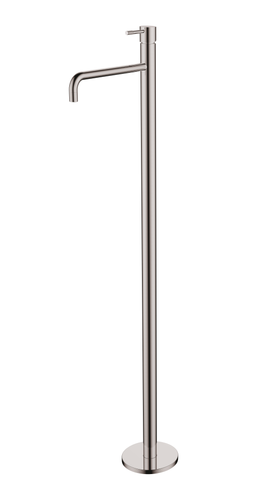 Смеситель для умывальника напольный uno nickel brush