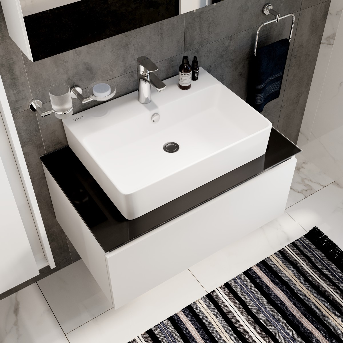 Смеситель для раковины VitrA Flow Soft A43009EXP однорычажный хром латунь