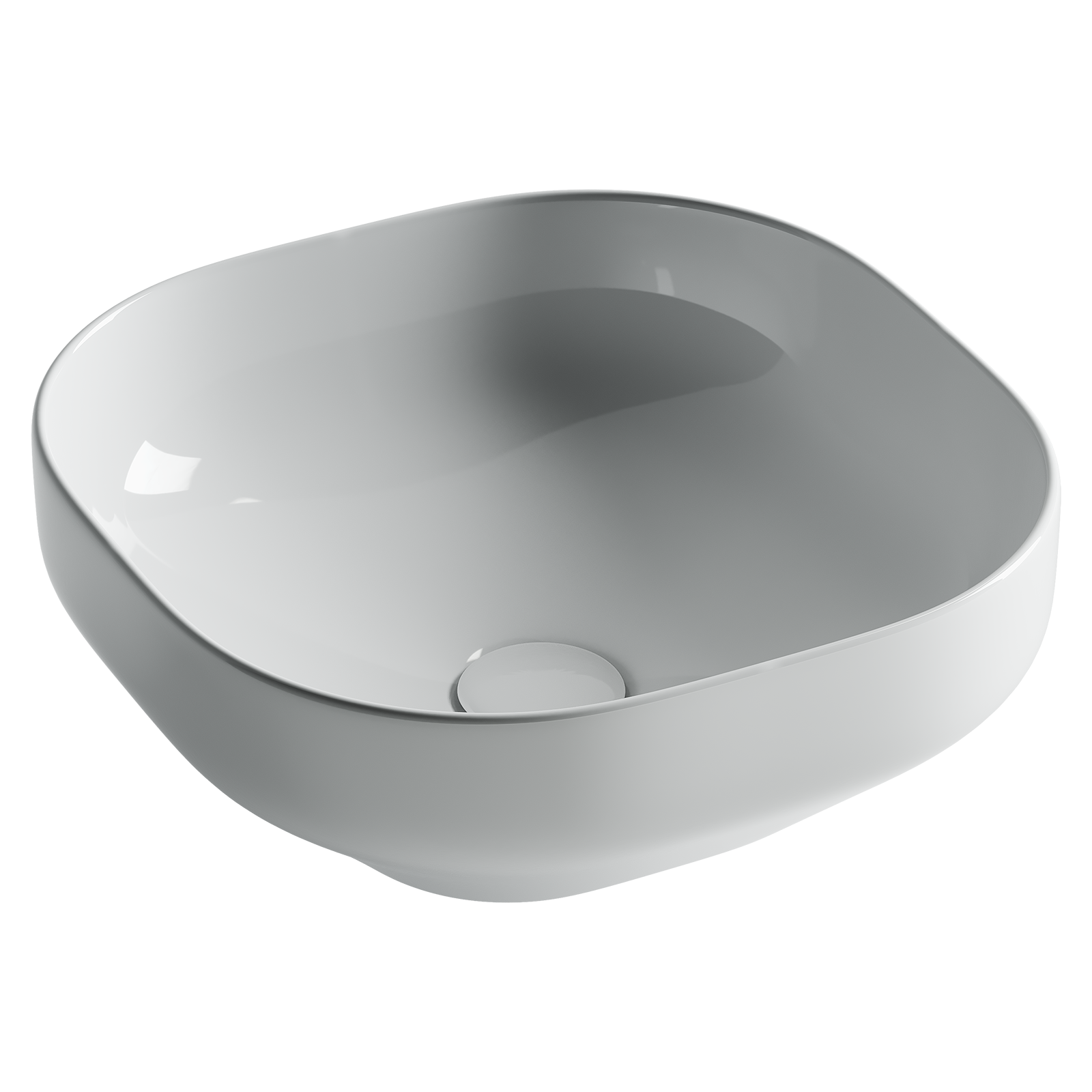 Умывальник чаша накладная квадратная element 380x380x150мм