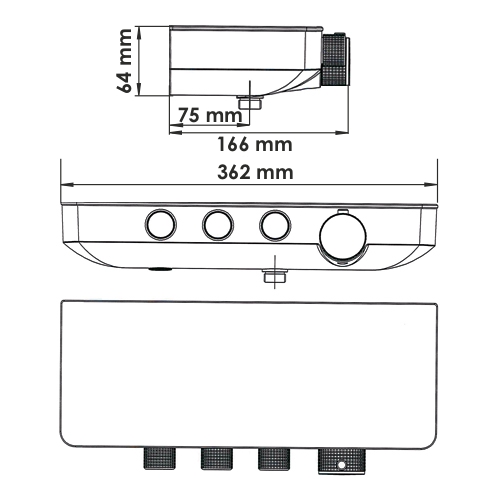 Elbe 7499 thermo термостатический смеситель для ванны и душа