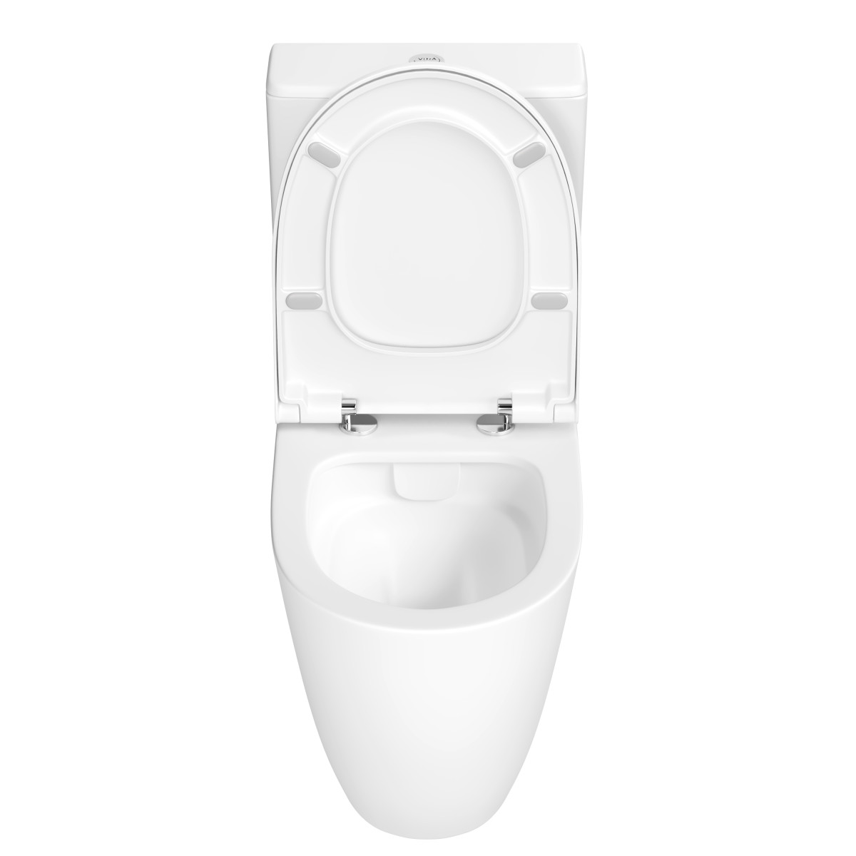 Унитаз-компакт напольный VitrA Sento 9830B003-7204 с сиденьем микролифт белый санитарный фарфор антибактериальное покрытие Hygiene