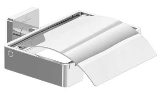 Elements – Striking Держатель для туалетной бумаги, с крышкой, 131 x 115 x 45 mm, Хром