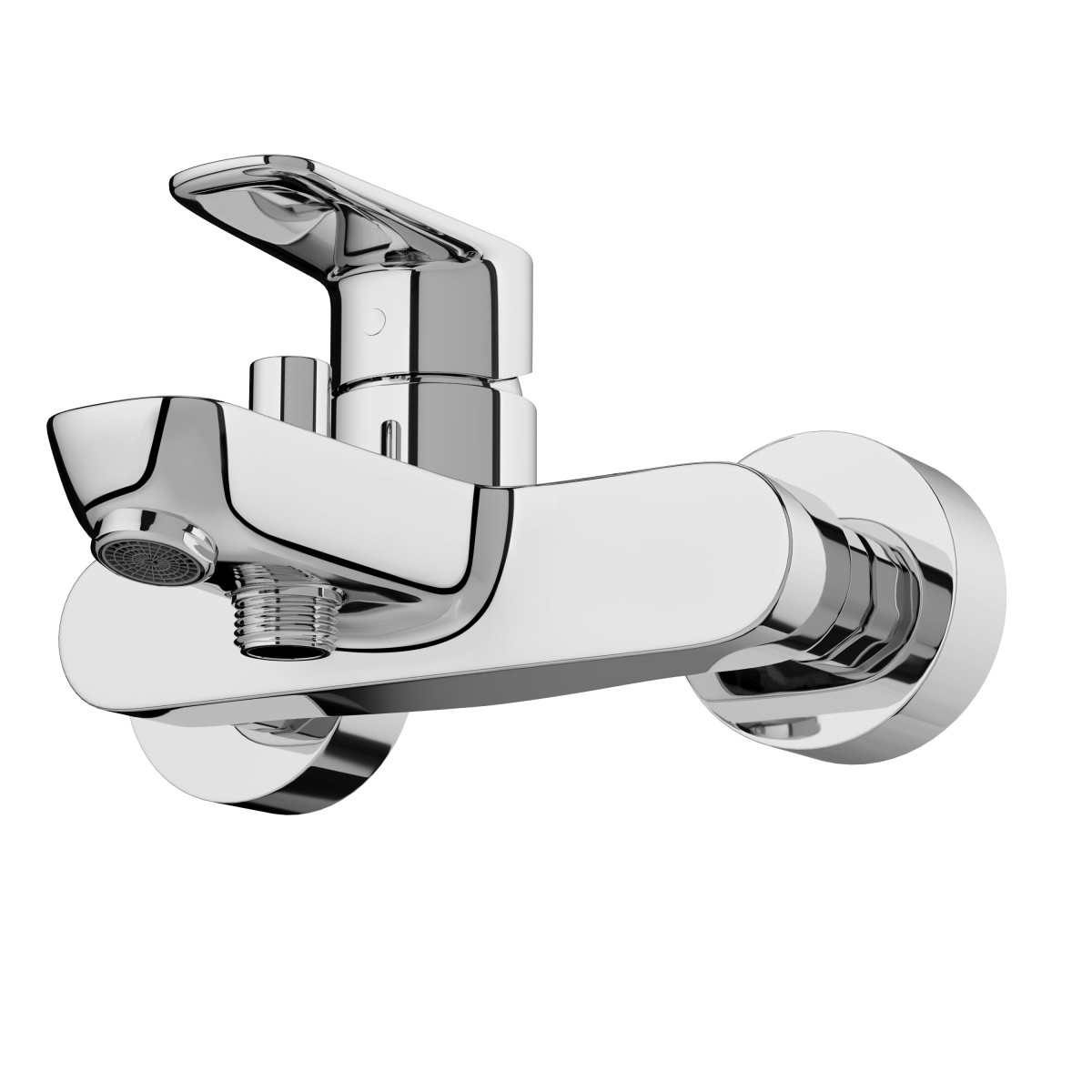 Смеситель настенный VitrA Flow Soft A42946EXP для ванны однорычажный хром латунь