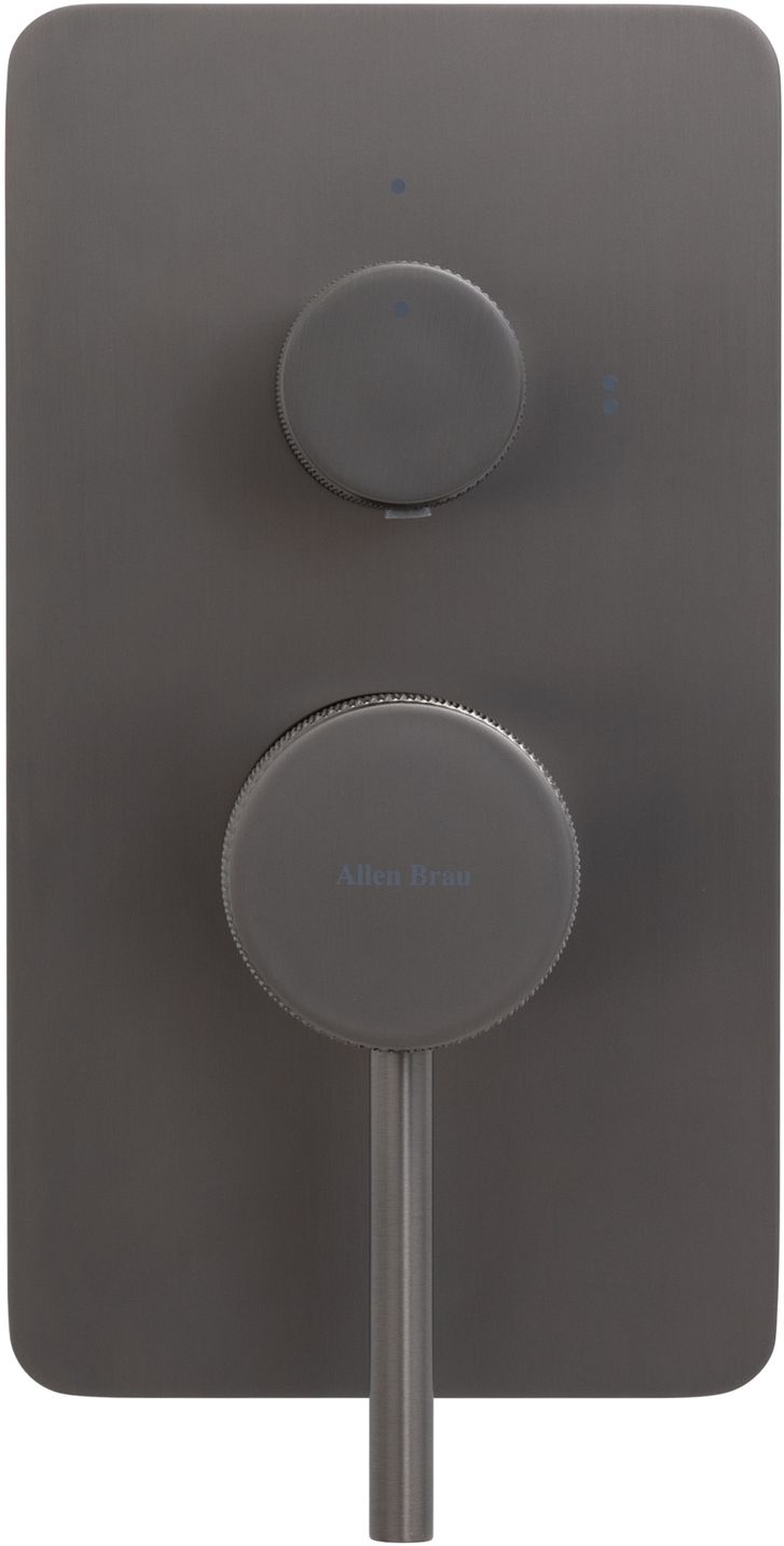 Смеситель для ванны Allen Brau Priority 5.31011-MG (с внутренней частью, 2 выхода) графит браш