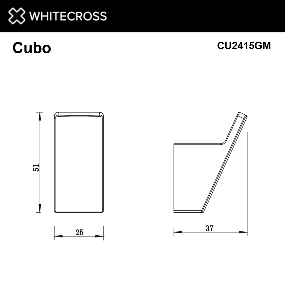Крючок whitecross cubo cu2415gm (оружейная сталь)