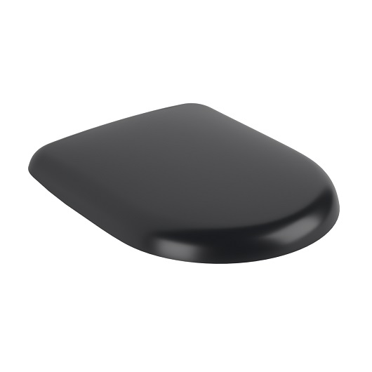 Antao Сиденье с крышкой для унитаза, с функцией автоматического опускания (SoftClosing),  со снимаемым сиденьем (QuickRelease), Pure Black (черный матовый)