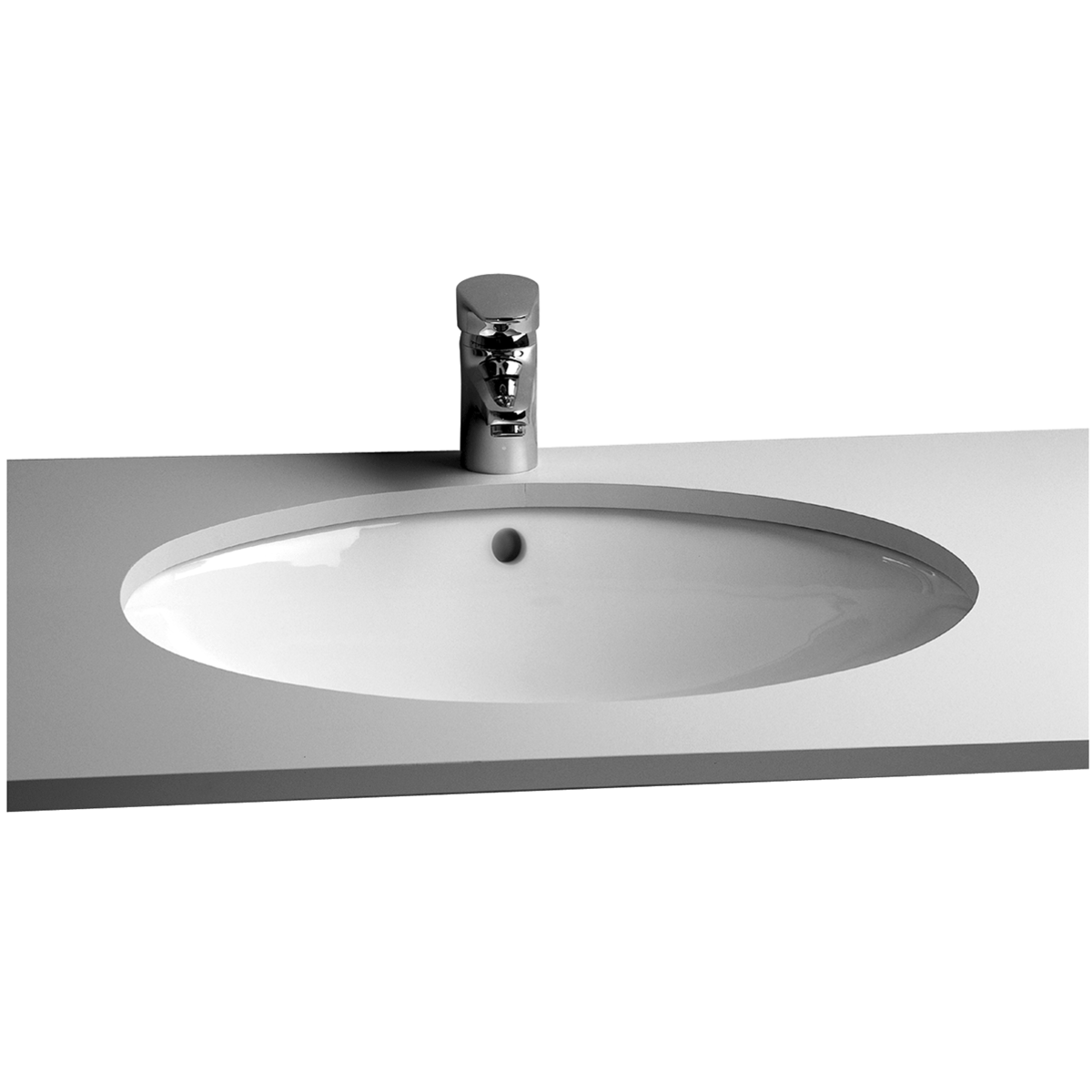 Встраиваемая снизу раковина VitrA Arkitekt 6069B003-0012 59 x 45 см овал белая антибактериальное покрытие Hygiene
