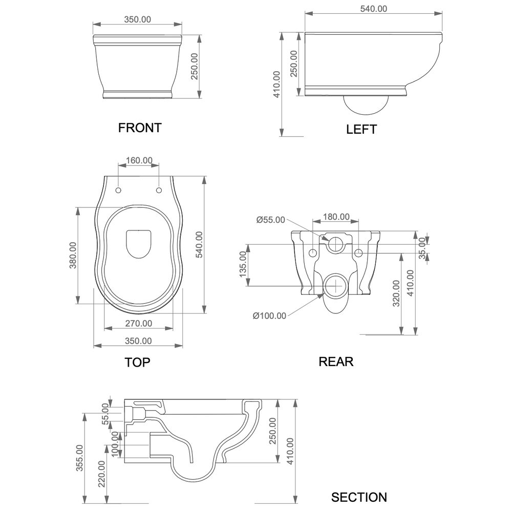 Чаша подвесного унитаза gsg ceramic design time tiwcso000, белый глянцевый