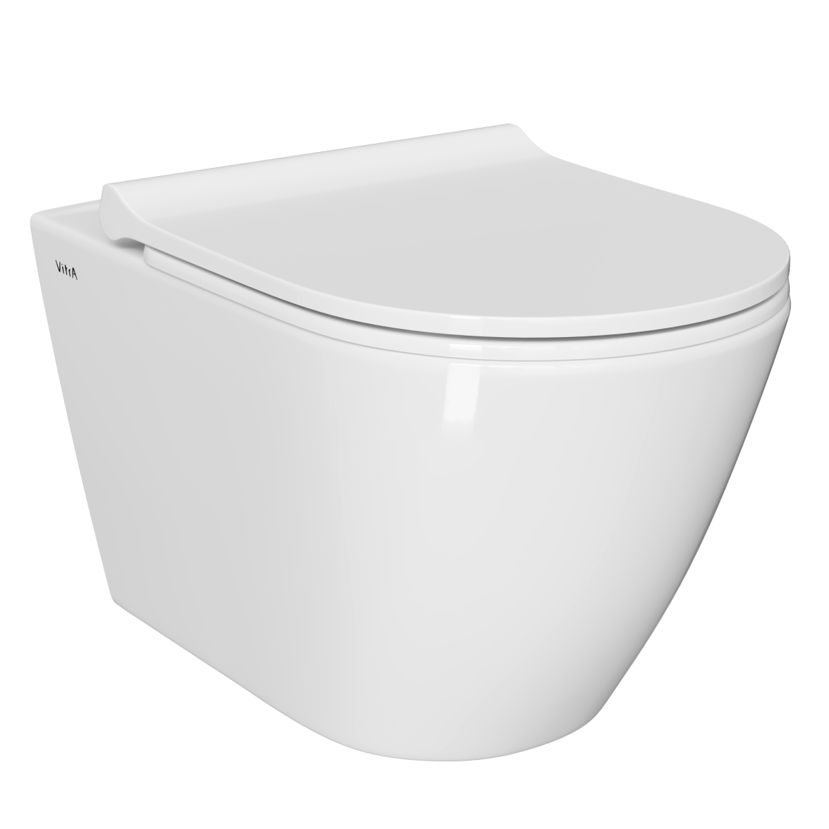 Подвесной унитаз VitrA Sanibelle 7551B003-0075 безободковый SmoothFlush белый санитарный фарфор антибактериальное покрытие Hygiene
